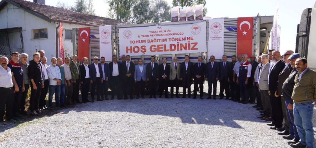DOLU AFETİNDEN ZARAR GÖREN ÇİFTÇİLERE SERTİFİKALI TOHUMLUK DAĞITIM TÖRENİ