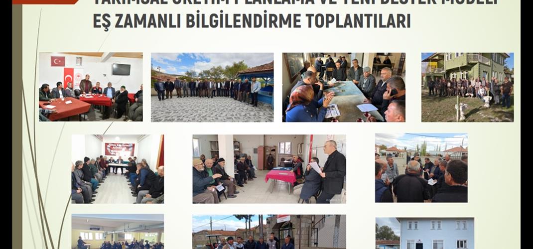 TARIMSAL ÜRETİM PLANLAMA VE YENİ DESTEK MODELİ EŞ ZAMANLI BİLGİLENDİRME TOPLANTILARI